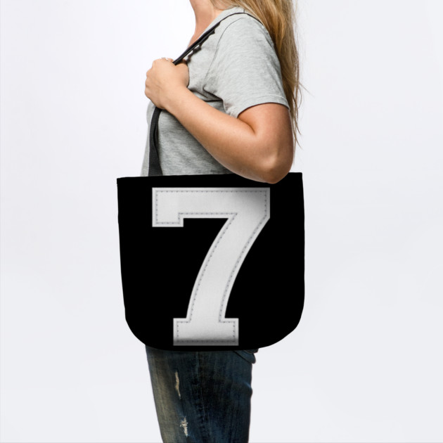 Number 7 Seven Simple Graphic Minimalist Tee Shirt by OUTFITPAW