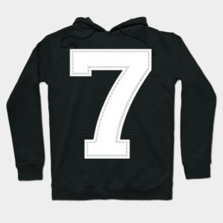 Number 7 Seven Simple Graphic Minimalist Tee Shirt Hoodie