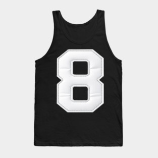 Number 8 Eight Simple Graphic Minimalist Tee Shirt Tank Top
