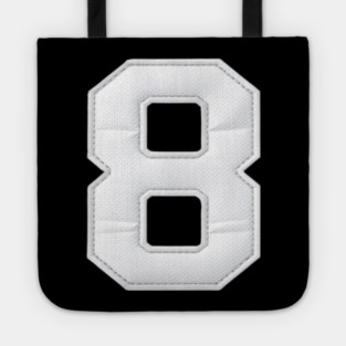 Number 8 Eight Simple Graphic Minimalist Tee Shirt Tote