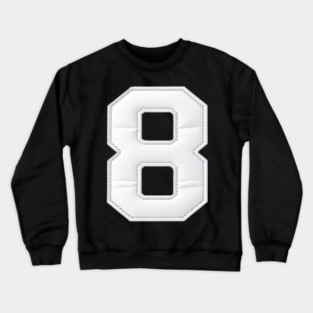 Number 8 Eight Simple Graphic Minimalist Tee Shirt Crewneck Sweatshirt