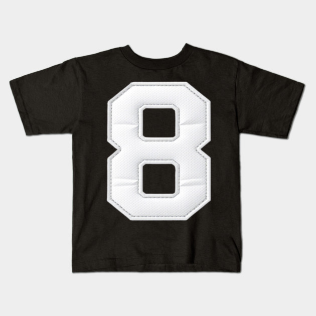 Number 8 Eight Simple Graphic Minimalist Tee Shirt Kids T-Shirt by OUTFITPAW