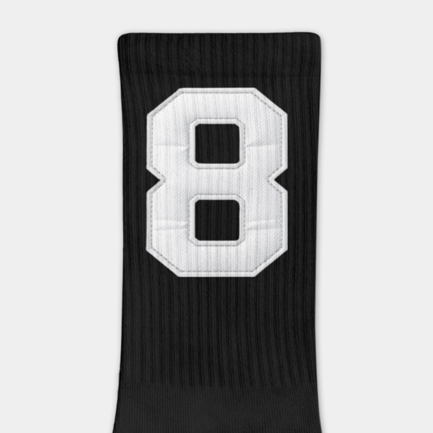 Number 8 Eight Simple Graphic Minimalist Tee Shirt by OUTFITPAW