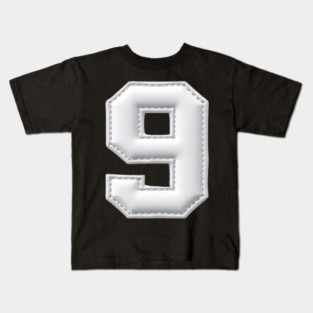 Number 9 Nine Simple Graphic Minimalist Tee Shirt Kids T-Shirt