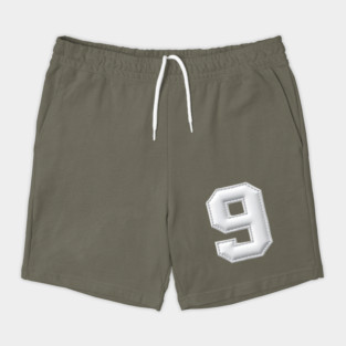 Number 9 Nine Simple Graphic Minimalist Tee Shirt Shorts
