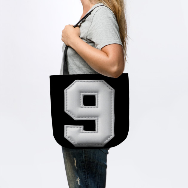 Number 9 Nine Simple Graphic Minimalist Tee Shirt by OUTFITPAW