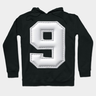 Number 9 Nine Simple Graphic Minimalist Tee Shirt Hoodie