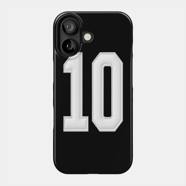 Number 10 Ten Simple Graphic Minimalist Tee Shirt Phone Case by OUTFITPAW