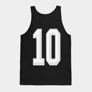Number 10 Ten Simple Graphic Minimalist Tee Shirt Tank Top