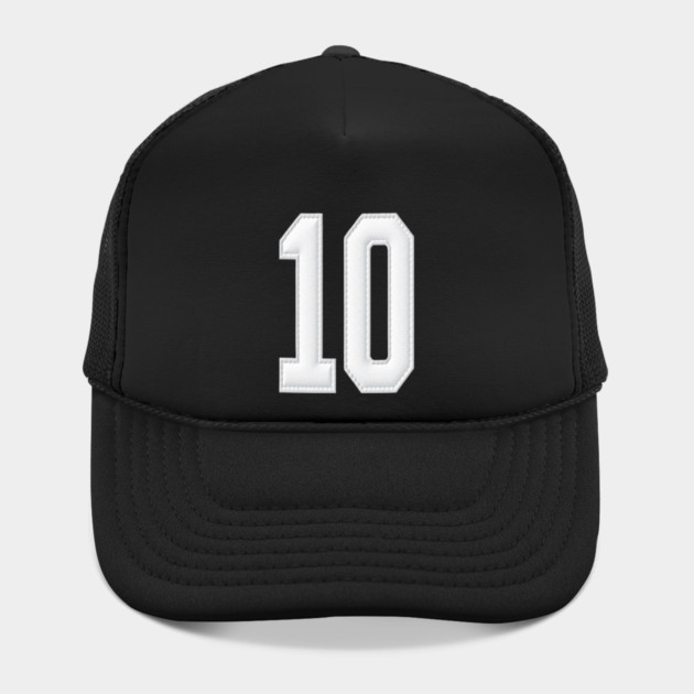 Number 10 Ten Simple Graphic Minimalist Tee Shirt by OUTFITPAW