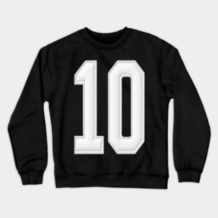 Number 10 Ten Simple Graphic Minimalist Tee Shirt Crewneck Sweatshirt