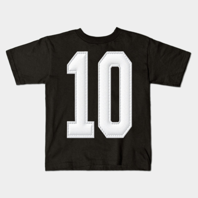 Number 10 Ten Simple Graphic Minimalist Tee Shirt Kids T-Shirt by OUTFITPAW