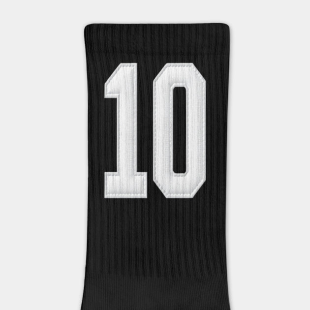 Number 10 Ten Simple Graphic Minimalist Tee Shirt by OUTFITPAW