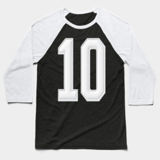 Number 10 Ten Simple Graphic Minimalist Tee Shirt Baseball T-Shirt