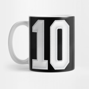 Number 10 Ten Simple Graphic Minimalist Tee Shirt Mug