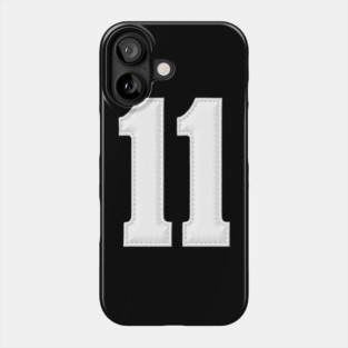 Number 11 Eleven Simple Graphic Minimalist Tee Shirt Phone Case