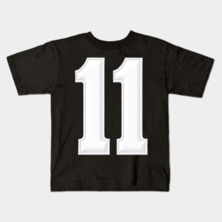 Number 11 Eleven Simple Graphic Minimalist Tee Shirt Kids T-Shirt