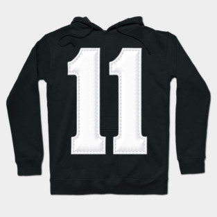 Number 11 Eleven Simple Graphic Minimalist Tee Shirt Hoodie