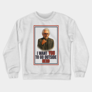 Uncle baby Billy go outside nerd Crewneck Sweatshirt