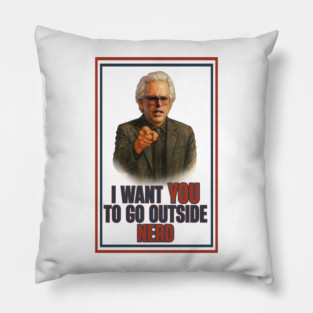 Uncle baby Billy go outside nerd Pillow