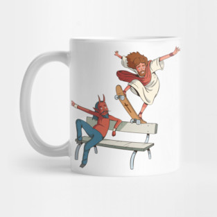 Jesus Skateboarding Mug