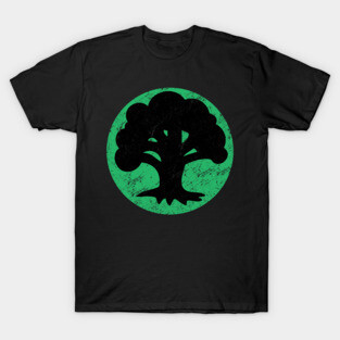 Green Mana Magic The Gathering Vintage T-Shirt