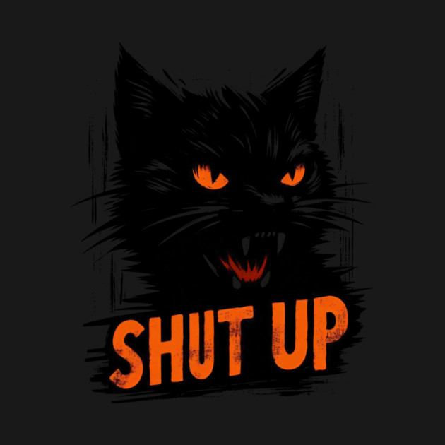 Angry Black cat by CreativeSage