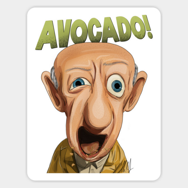 Cloudy with a Chance of Avocado Magnet by 51Deesigns