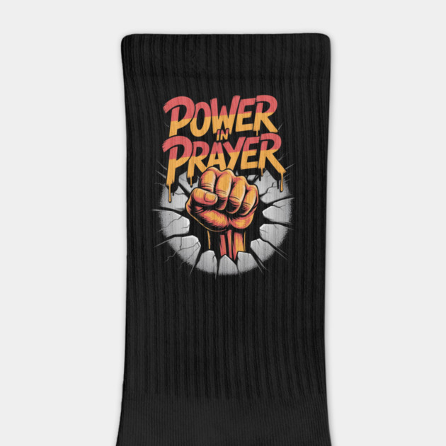 Power in Prayer – Urban Christian Graffiti Design by Rox