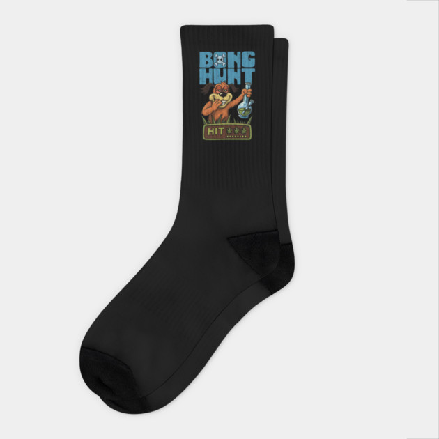 Bong Hunt – One Hit KO Socks by Wrongteeshirt