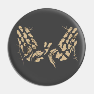 Wu-Tang Skeleton Hands Vintage Grunge Nature Blend Pin