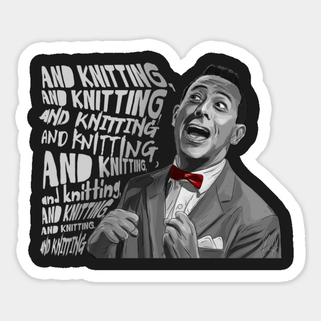 Pee-Wee's Big Adventure: And Knitting Magnet by 51Deesigns