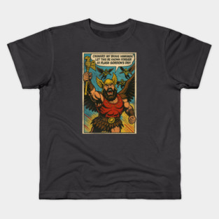 Onward my brave hawkmen! Kids T-Shirt