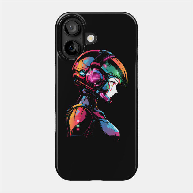 Anime Girl Mecha Pilot Phone Case by Atomic Prophet