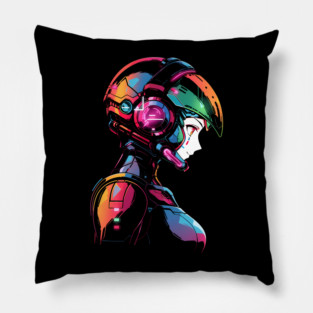 Anime Girl Mecha Pilot Pillow