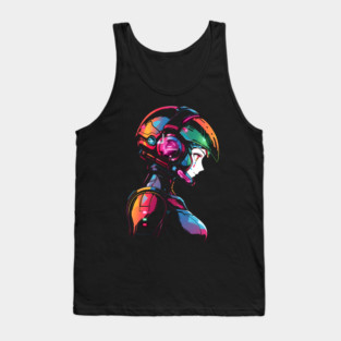 Anime Girl Mecha Pilot Tank Top