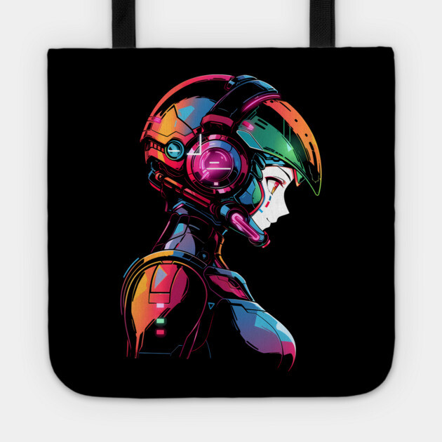 Anime Girl Mecha Pilot Tote by Atomic Prophet