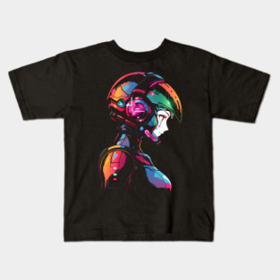 Anime Girl Mecha Pilot Kids T-Shirt