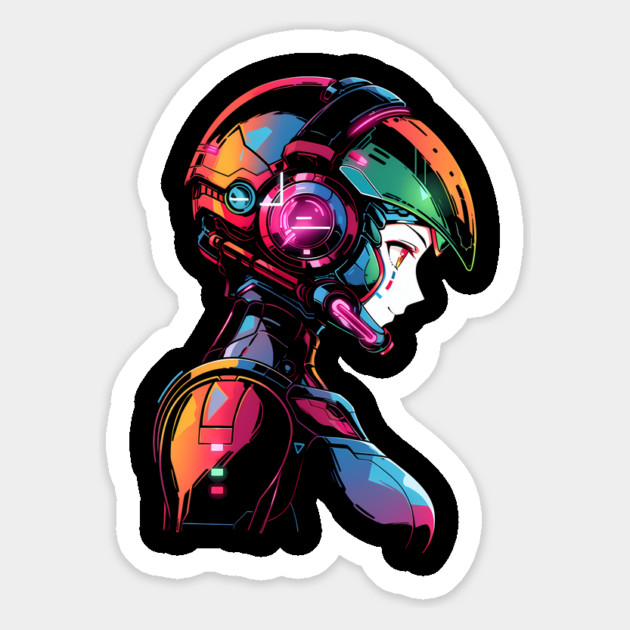 Anime Girl Mecha Pilot Magnet by Atomic Prophet