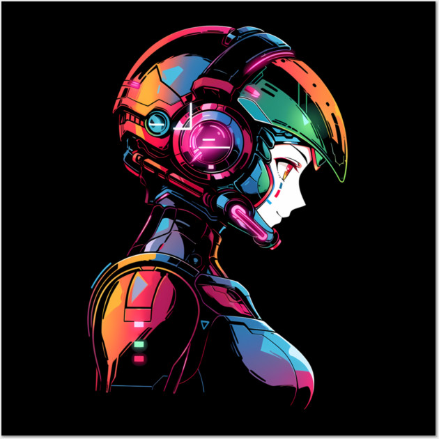 Anime Girl Mecha Pilot Wall Art by Atomic Prophet