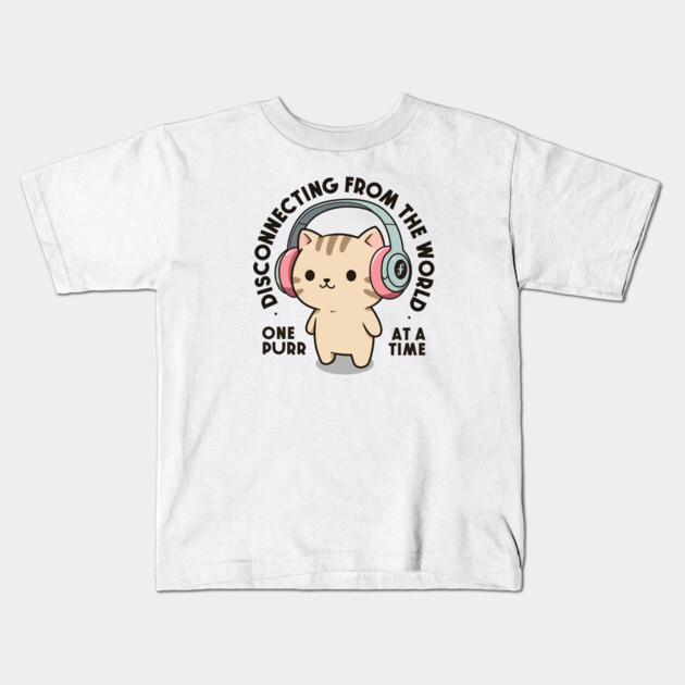 One purr at a time. Light Edition Kids T-Shirt by filiposwear