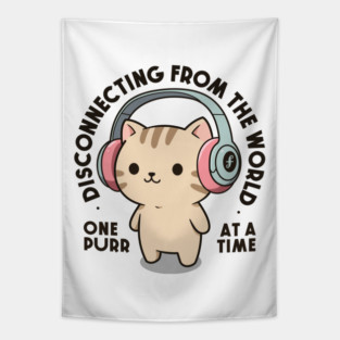 One purr at a time. Light Edition Tapestry