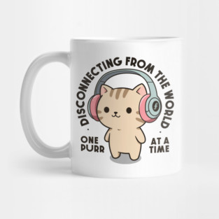 One purr at a time. Light Edition Mug