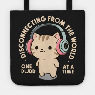 One purr at a time. Dark Edition Tote