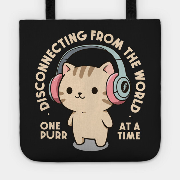 One purr at a time. Dark Edition Tote by filiposwear