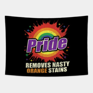 Resist Anti Trump Remove Stubborn Orange Stains Pride Month LGBTQ Tapestry