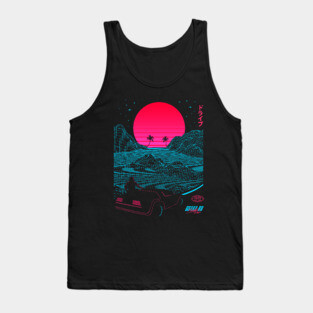 Midnight Drive 88 | Vaporwave synthwave Tank Top