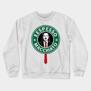 Espresso Macchiato – Tommy Cash Style Parody Design (Estonia ESC2025) Crewneck Sweatshirt