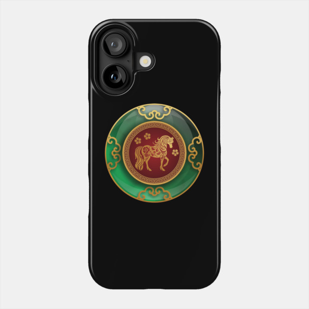 Jade Chinese New Year of the Horse Phone Case by HolidayBug