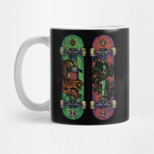 Skate & Bake – Tiger vs Dragon Edition Mug
